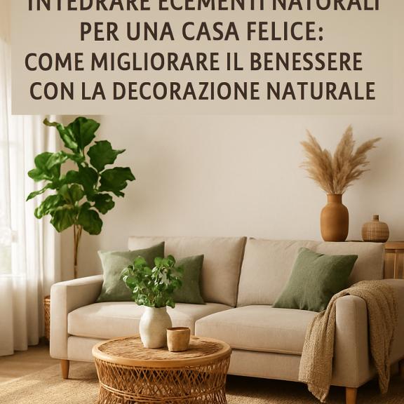 Integrar Elementos Naturales para Un Hogar Feliz: Cómo Mejorar el Bienestar con Decoración Natural