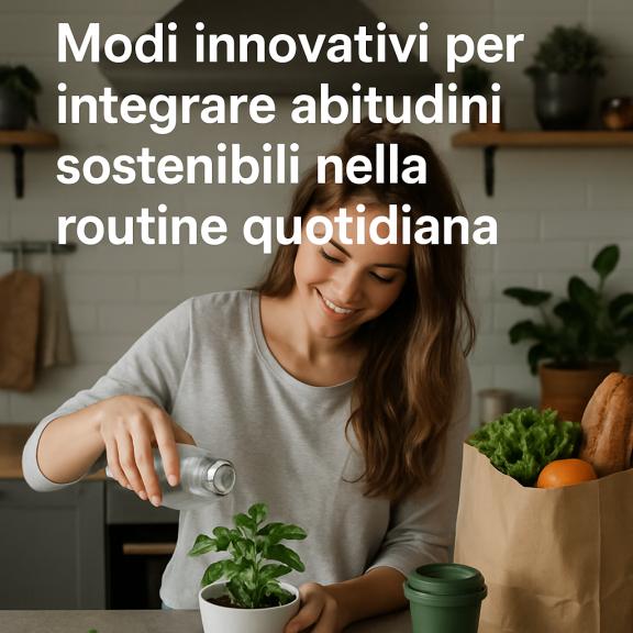 Manières innovantes d'intégrer des habitudes durables dans votre routine quotidienne