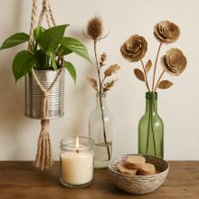 Reciclaje Creativo: Convierte los Residuos del Hogar en Decoración Eco-Chic