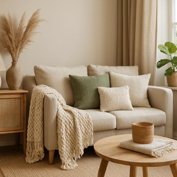 Améliorez le bien-être à la maison avec des textiles naturels