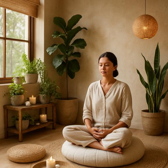 Cómo Crear un Rincon de Meditación Eco-Sostenible en Casa