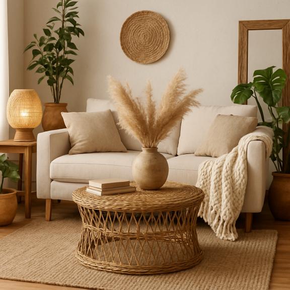 Decora tu Hogar con Materiales Naturales: Ideas Sostenibles y Acogedoras