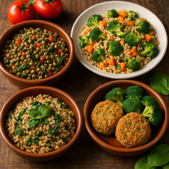 image Recettes Végétariennes aux Céréales Complètes : Goût et Nutrition à Chaque Bouchée